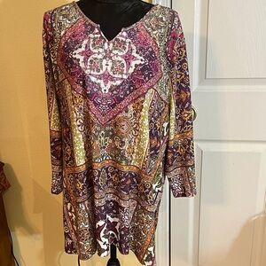 Catherines Multicolor Paisley Tunic